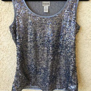 Chico's Sequin Tank, sz. 1